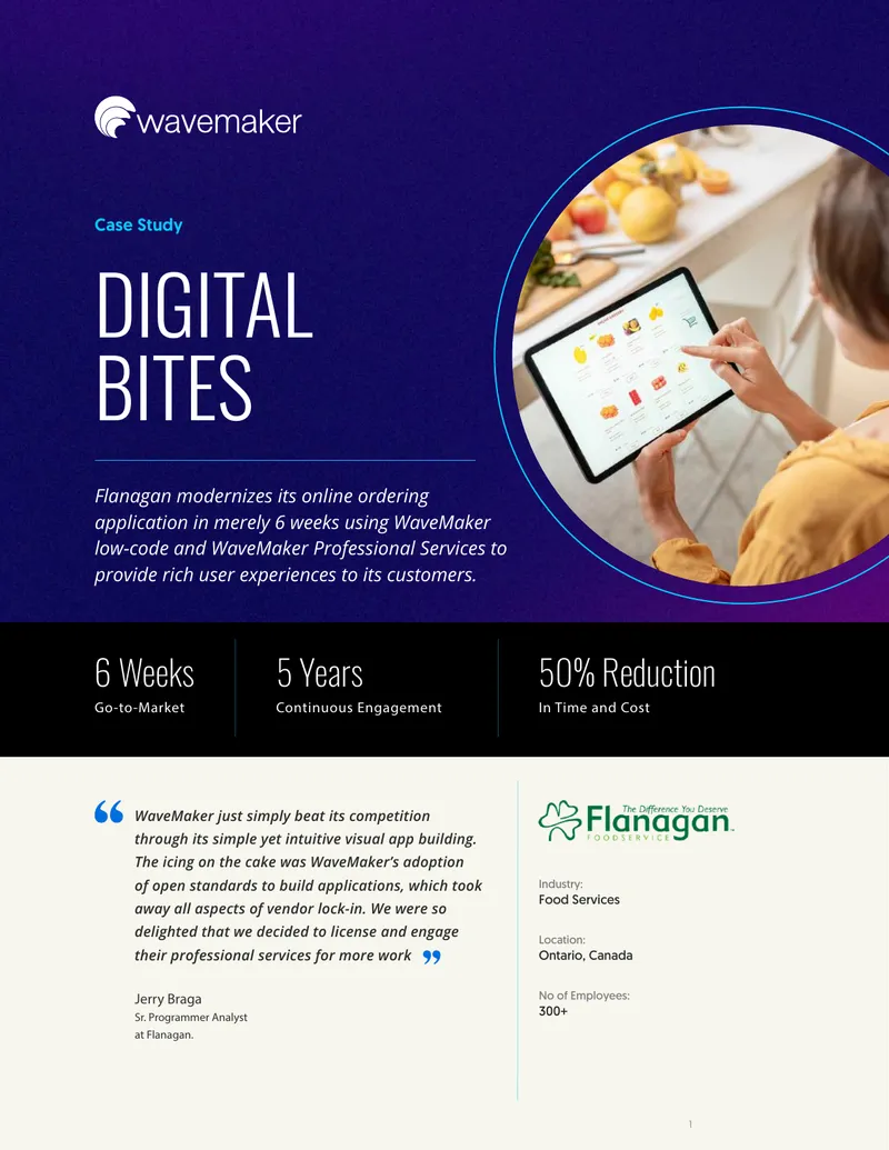 Flanagan Foodservice Application Modernization Case Study