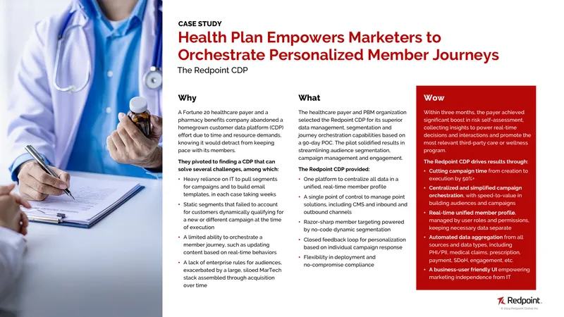 Health Plan Marketing Journey Orchestration Case Study