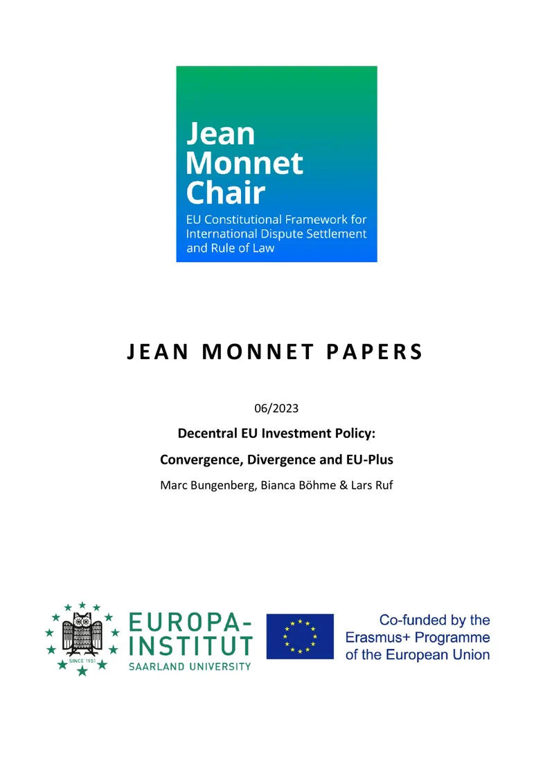 Decentral EU Investment Policy Analysis