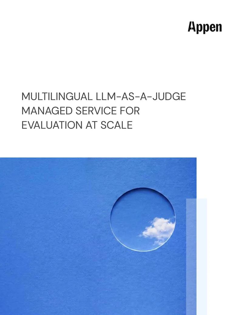 Multilingual LLM-as-a-Judge Managed Service Overview
