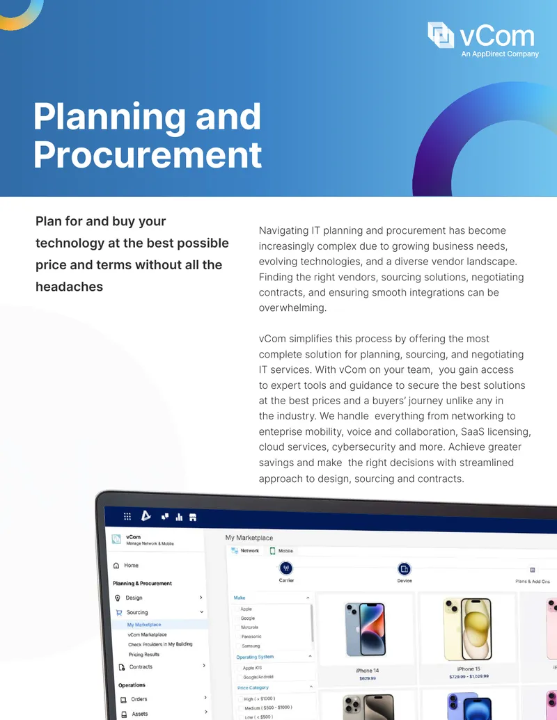 IT Planning and Procurement Solutions Overview