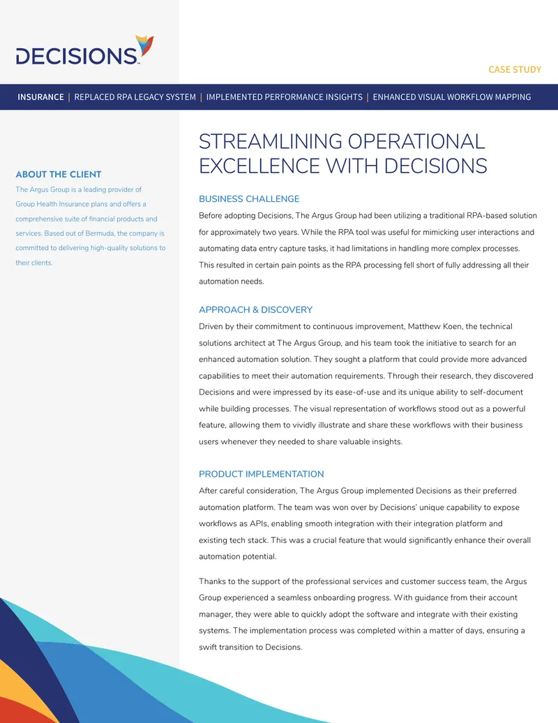 Streamlining Operational Excellence with Decisions
