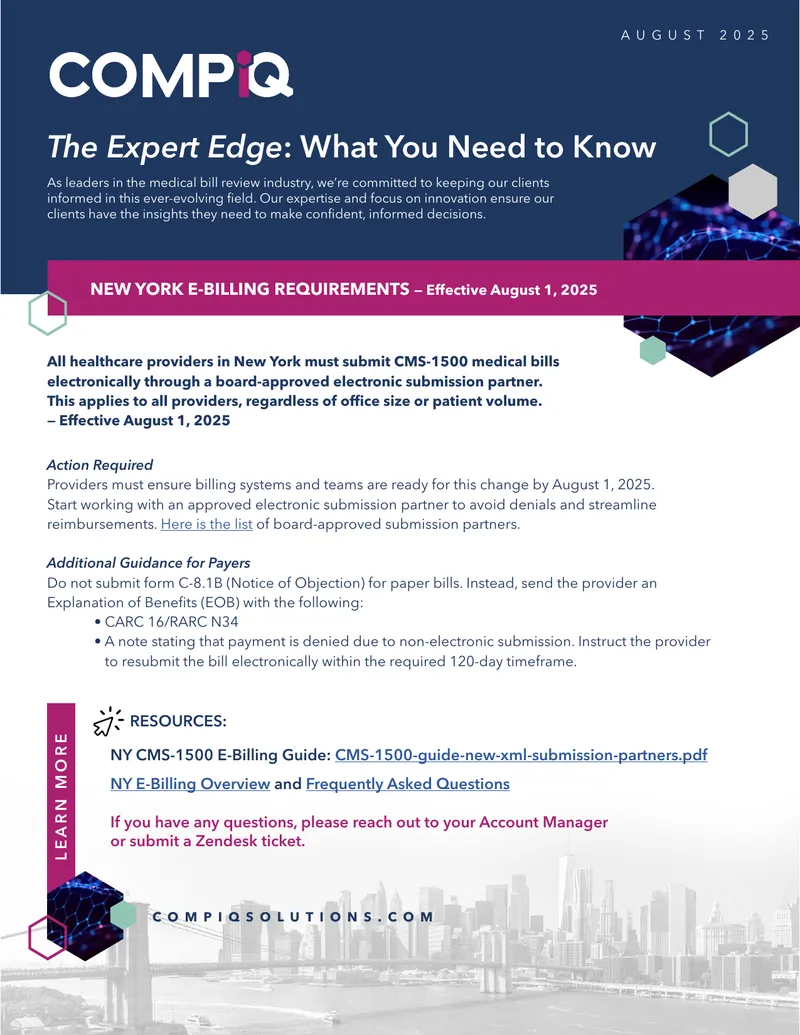 New York E-Billing Requirements for Healthcare Providers