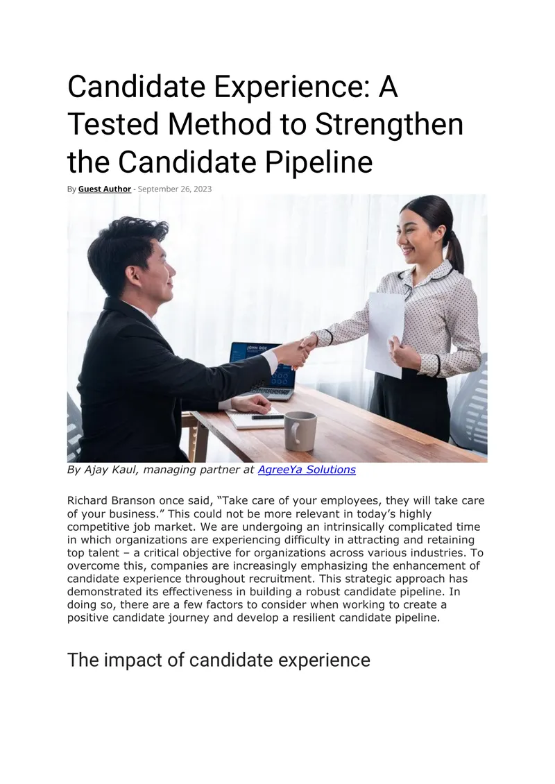Candidate Experience Strategies for Recruitment Success