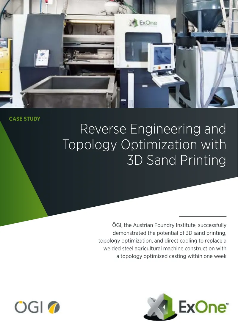 Reverse Engineering and Topology Optimization with 3D Sand Printing