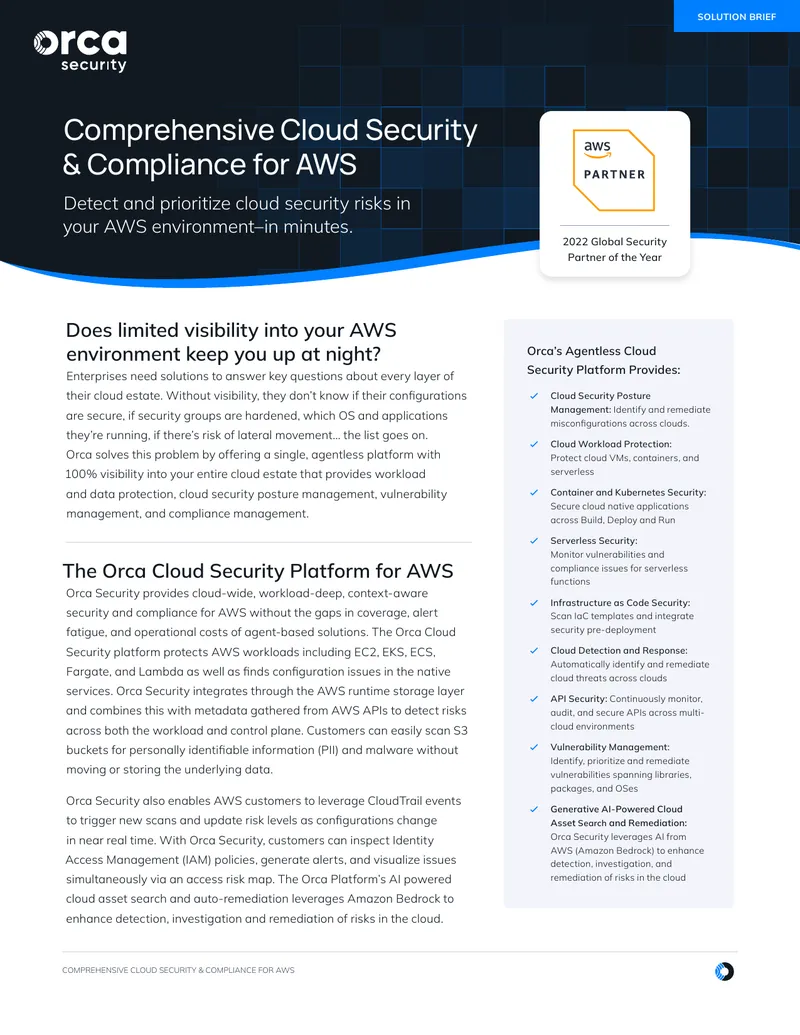 Comprehensive Cloud Security and Compliance for AWS