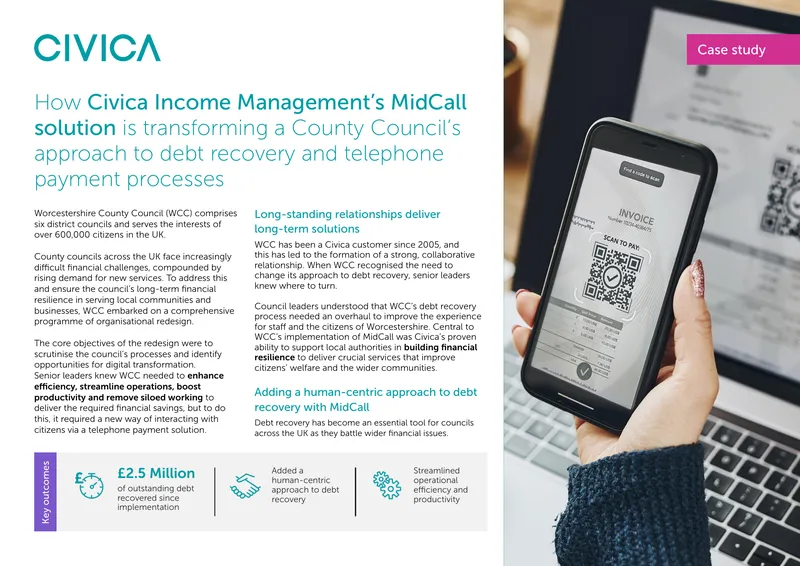 Civica Income Management MidCall Solution Case Study