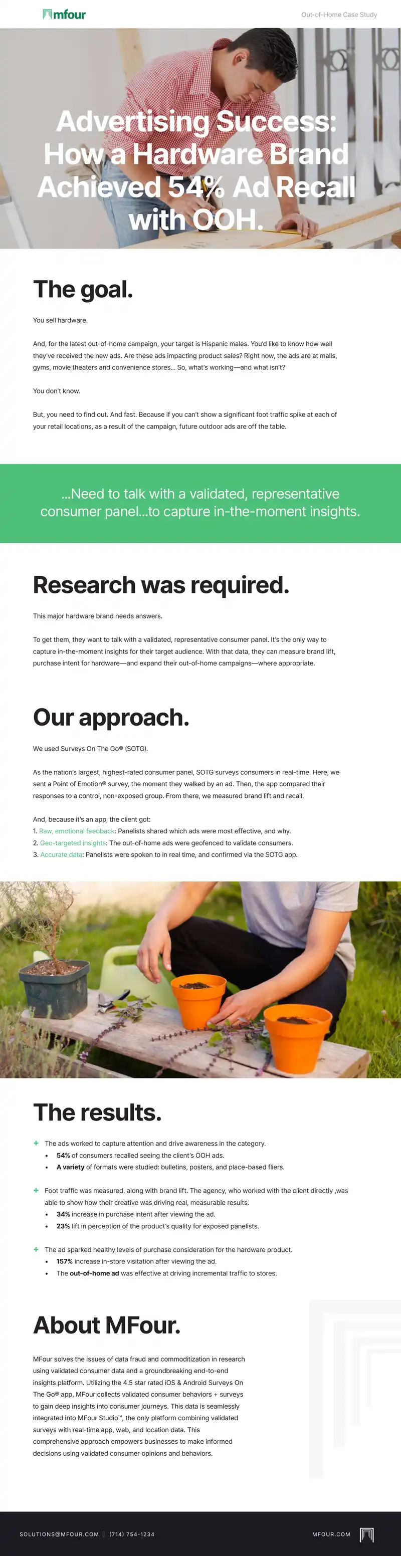 Out-of-Home Advertising Case Study for Hardware Brand