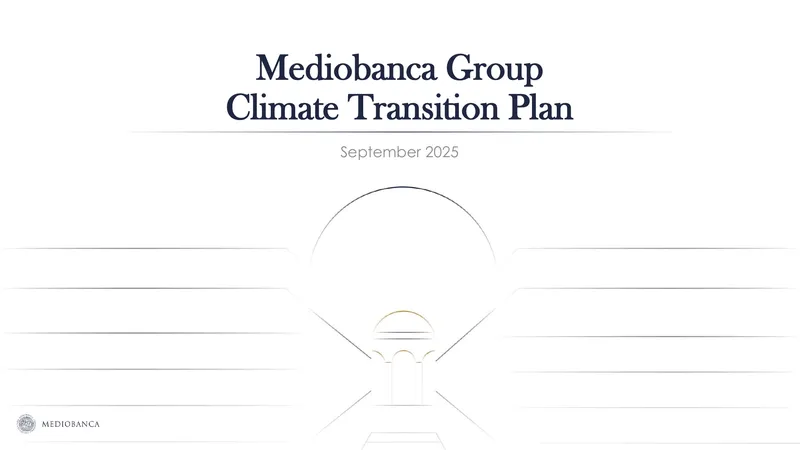 Mediobanca Group Climate Transition Plan