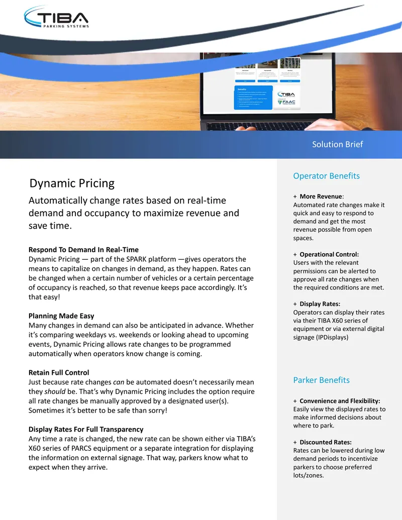 Dynamic Pricing Solution for Parking Management