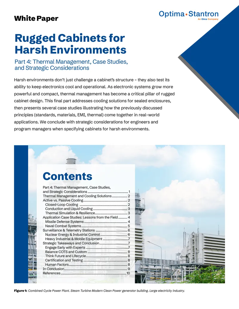 Thermal Management Solutions for Rugged Cabinets