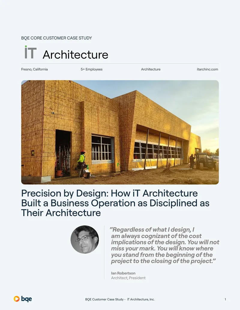 BQE CORE Implementation Case Study at iT Architecture
