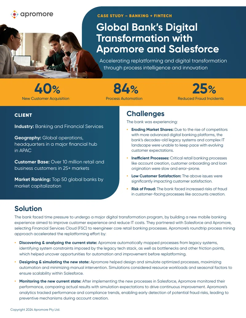 Global Bank Digital Transformation Case Study