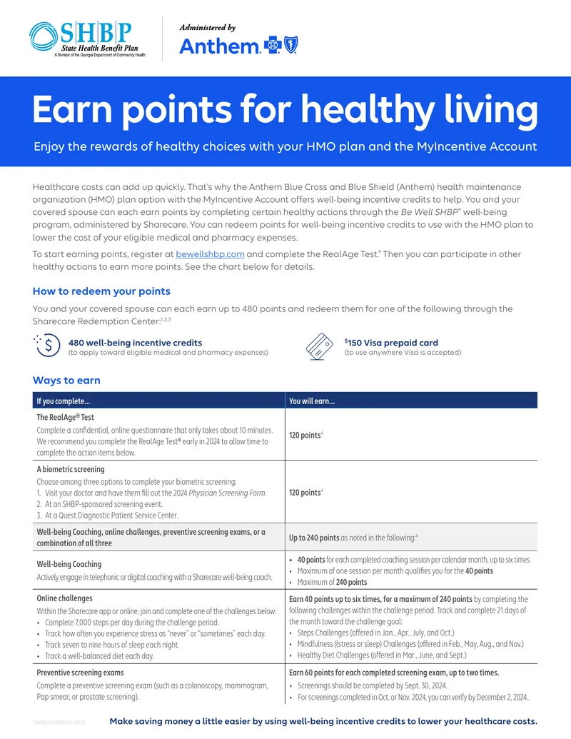 Well-Being Incentive Program Overview