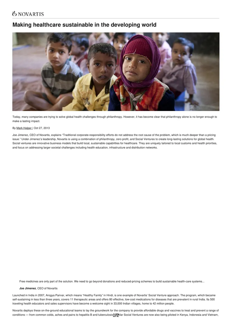 Sustainable Healthcare Solutions in Developing Countries