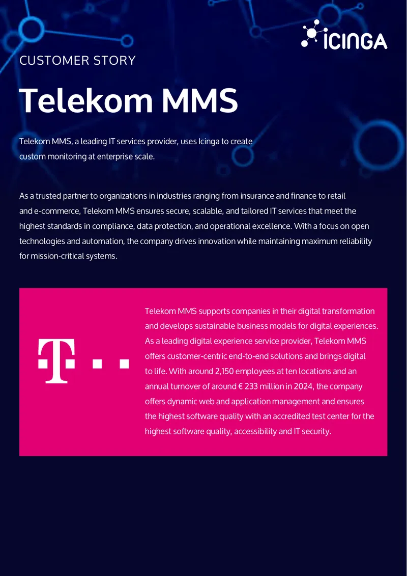 Telekom MMS Monitoring Solution Implementation