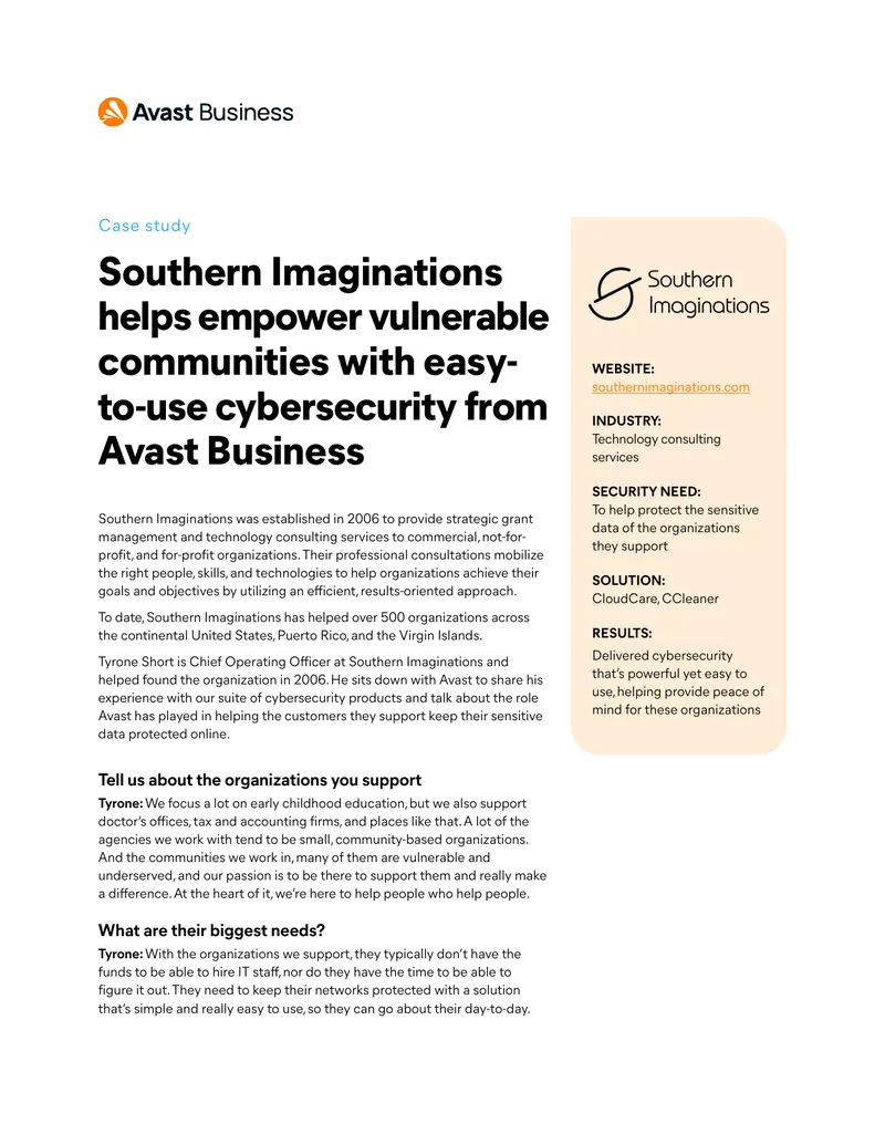 Cybersecurity Support for Vulnerable Communities
