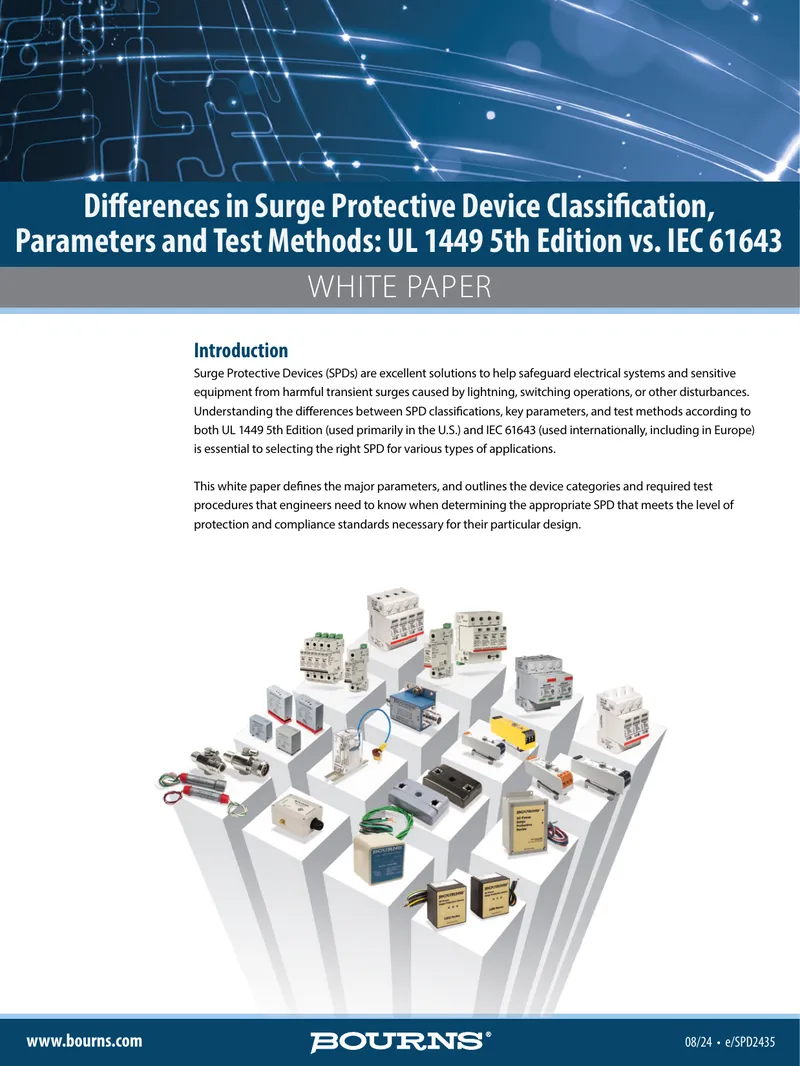Differences in Surge Protective Device Standards