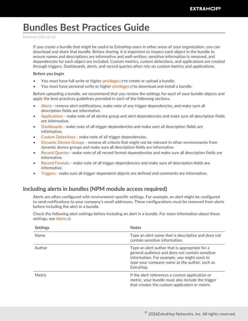 Bundles Best Practices Guide
