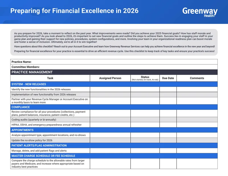 Checklist for Financial Excellence Preparation in 2026
