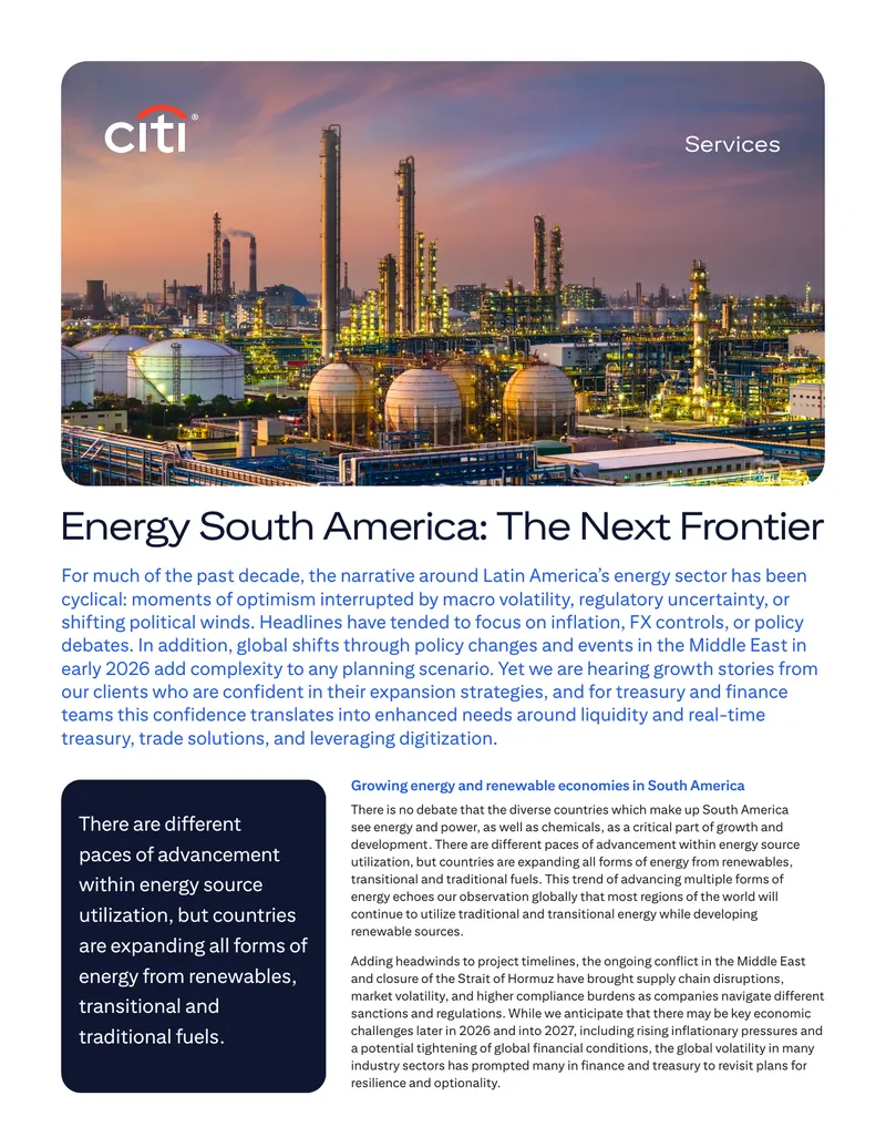 Energy and Renewable Economies in South America