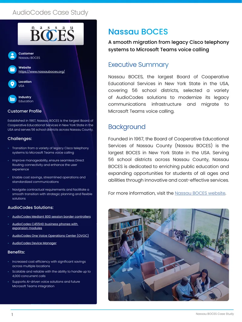 Nassau BOCES Communications Infrastructure Modernization Case Study