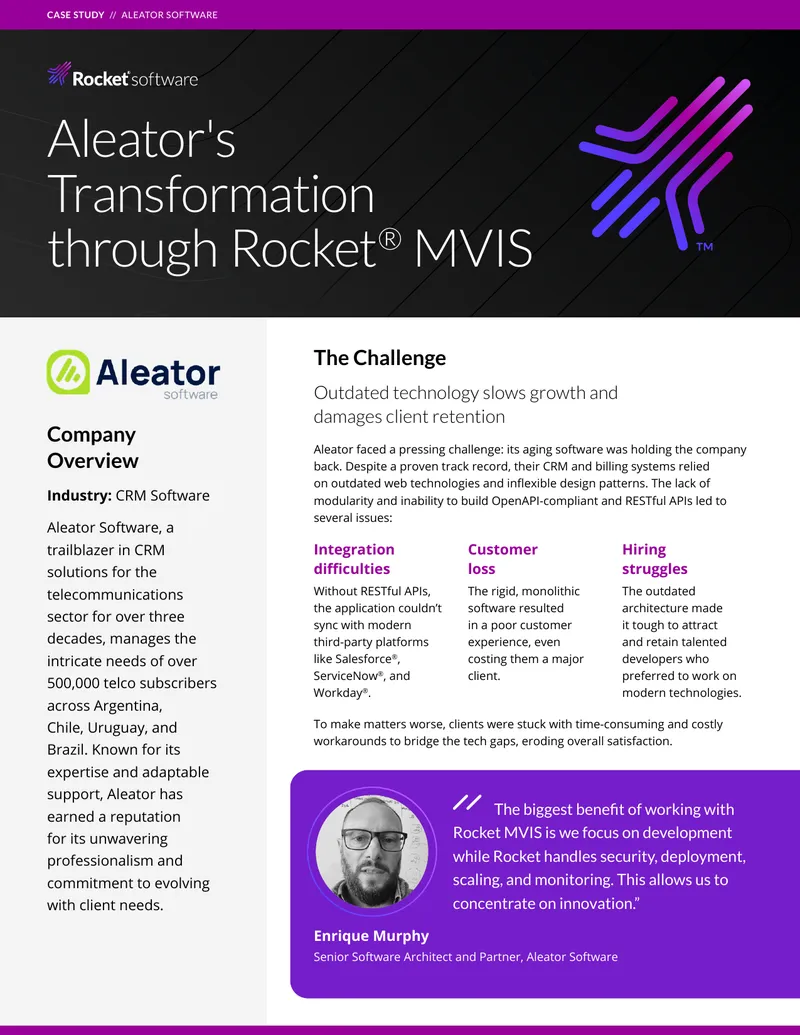 Aleator Software Transformation Case Study preview page 1