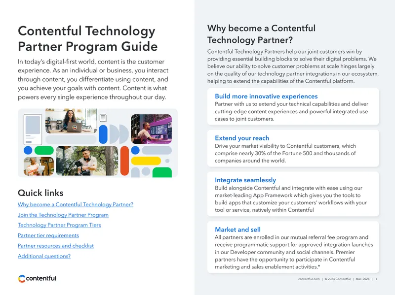 Contentful Technology Partner Program Guide