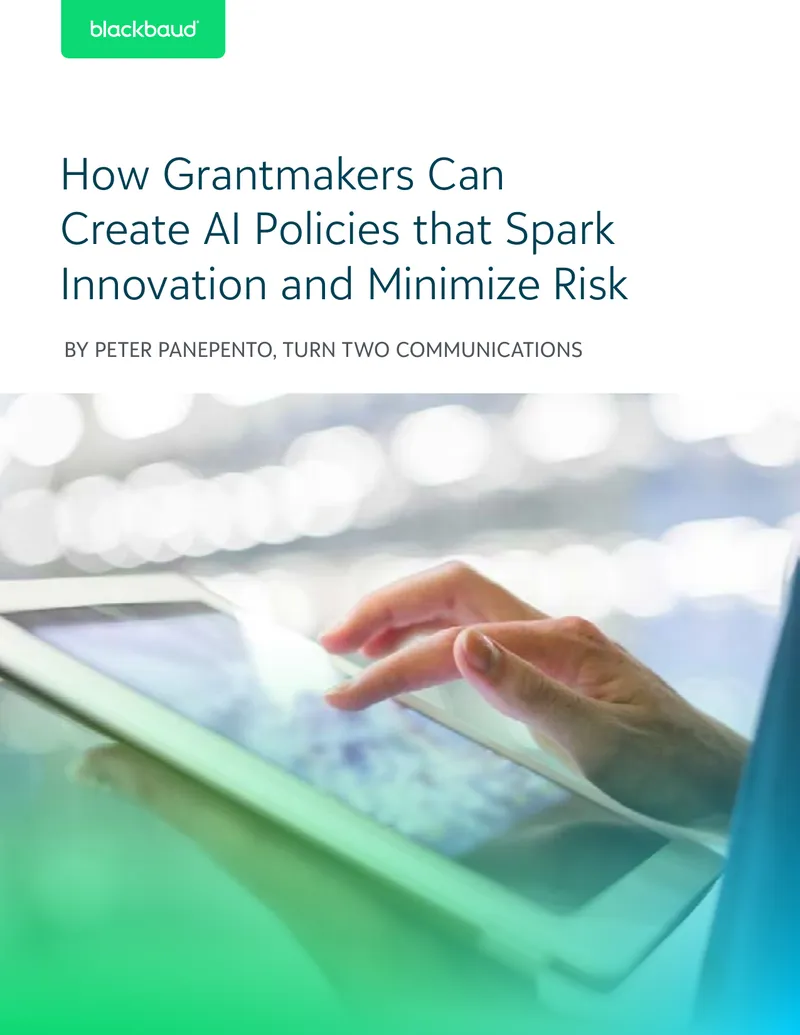 Creating AI Policies for Grantmakers
