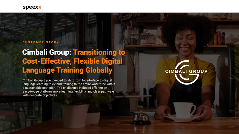 Cimbali Group Transition to Digital Language Training