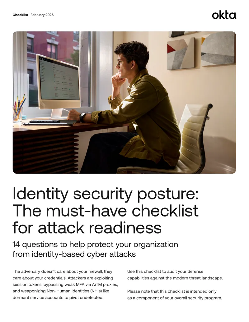 Checklist for Identity Security Posture Management