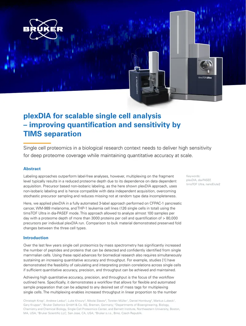 plexDIA Workflow for Single Cell Proteomics Analysis
