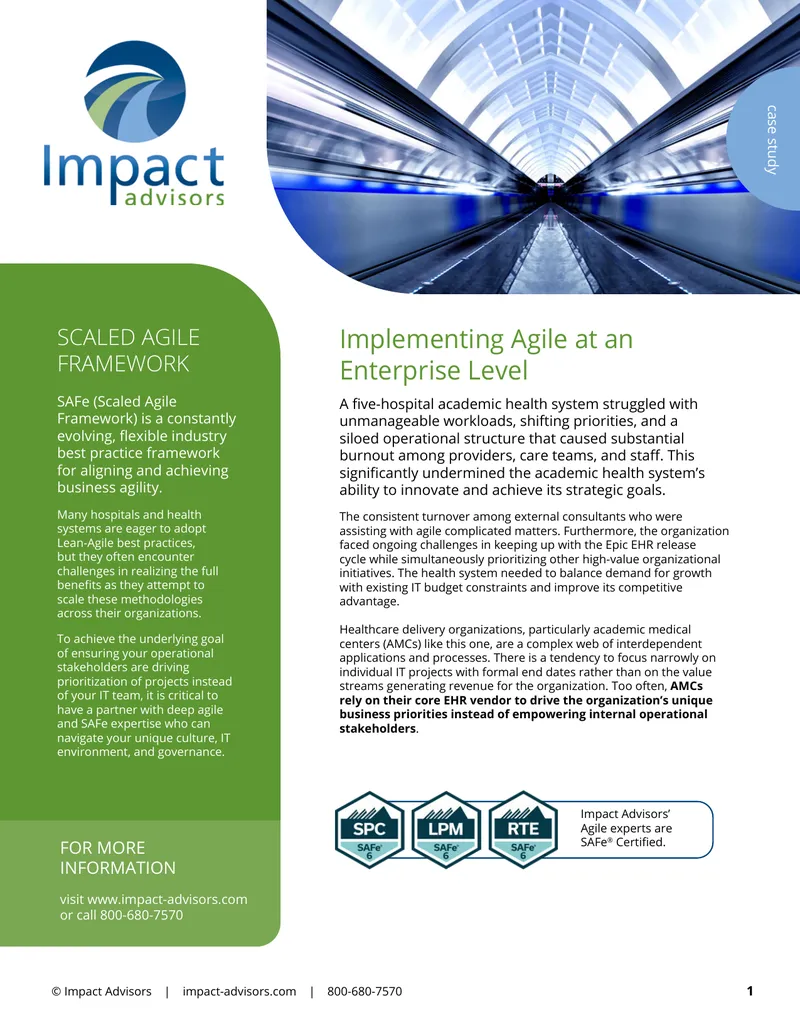 Implementing Agile at an Enterprise Level