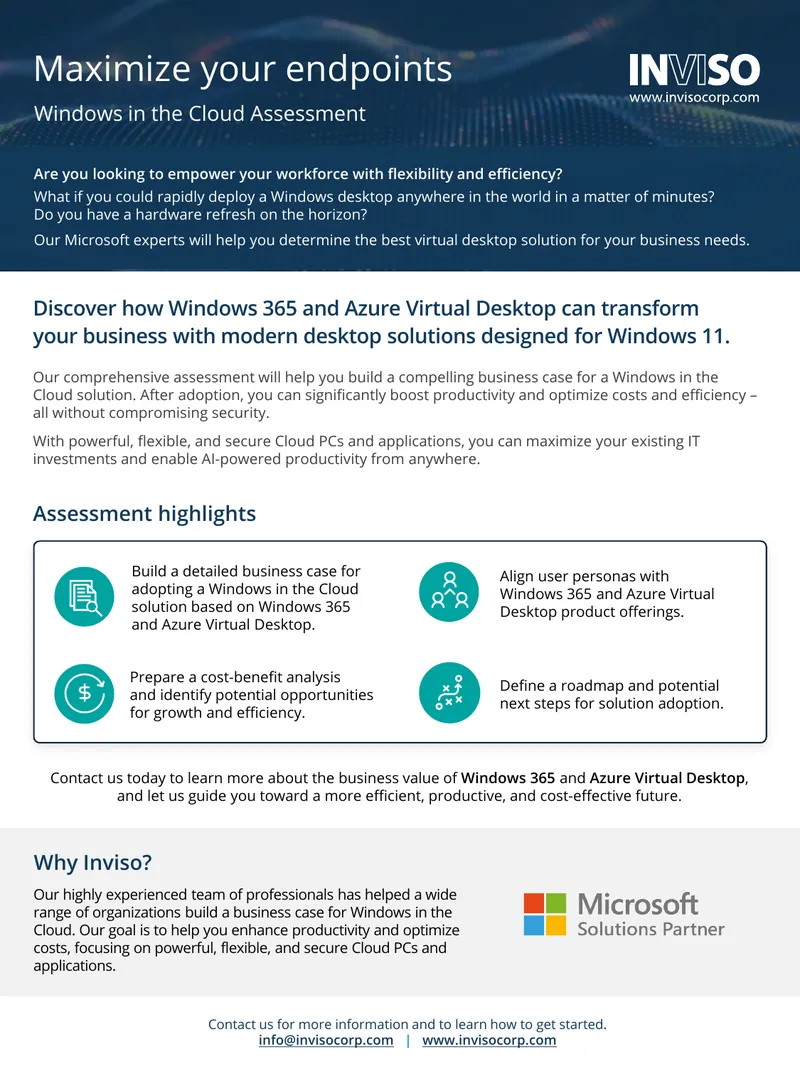 Windows in the Cloud Assessment Guide