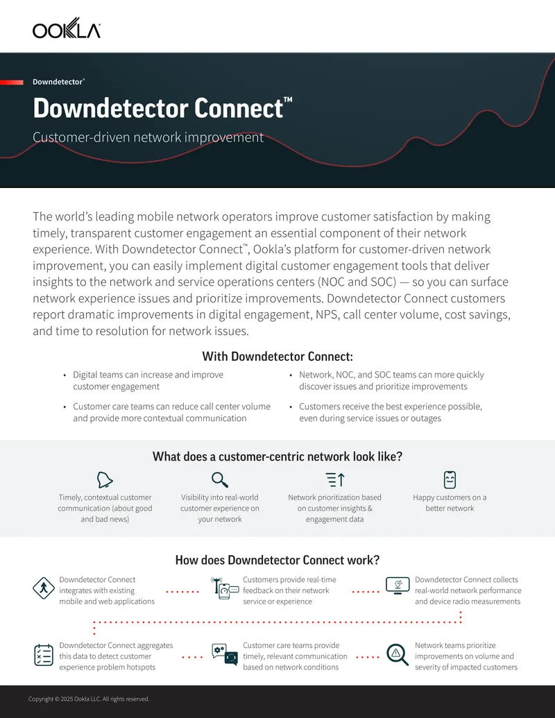 Downdetector Connect Customer Engagement Platform