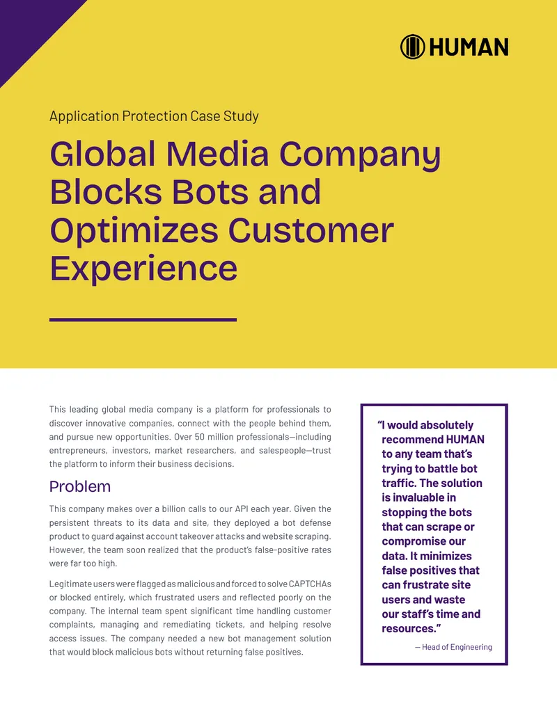 Application Protection Case Study for Global Media Company