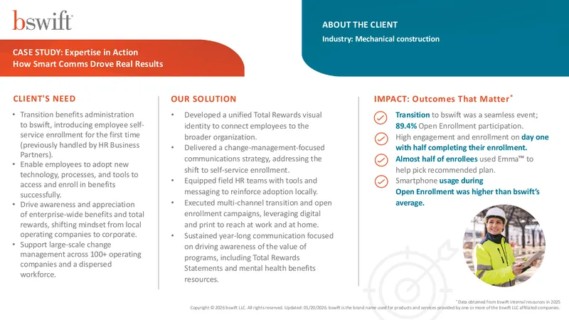 Case Study on Employee Benefits Administration Transition