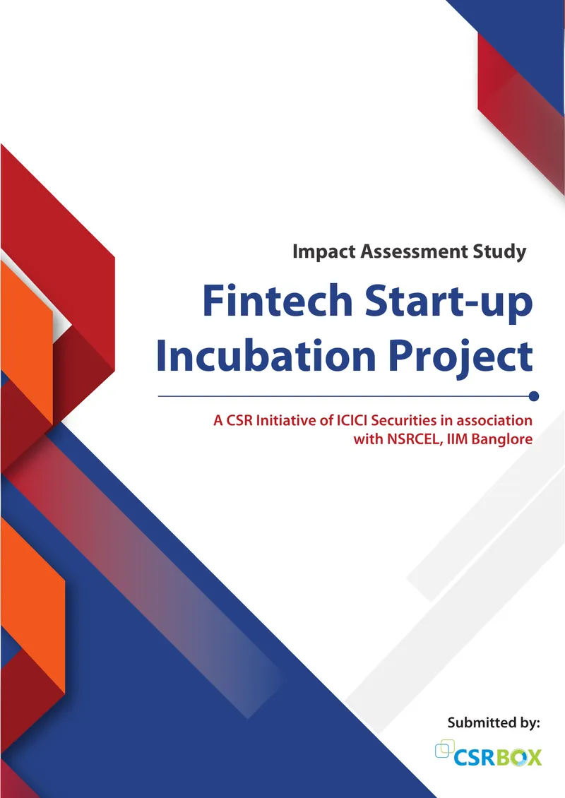 Impact Assessment Study of Fintech Start-up Incubation Project