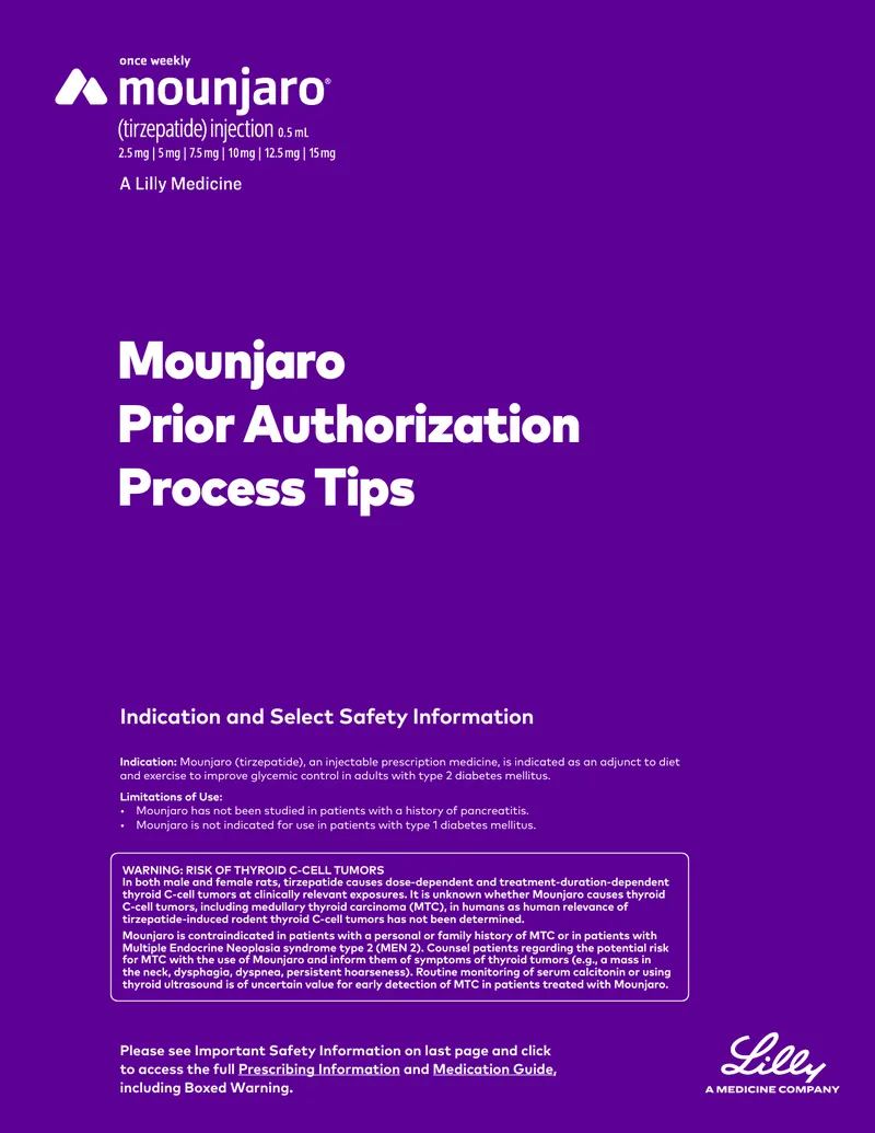 Mounjaro Prior Authorization Process Tips