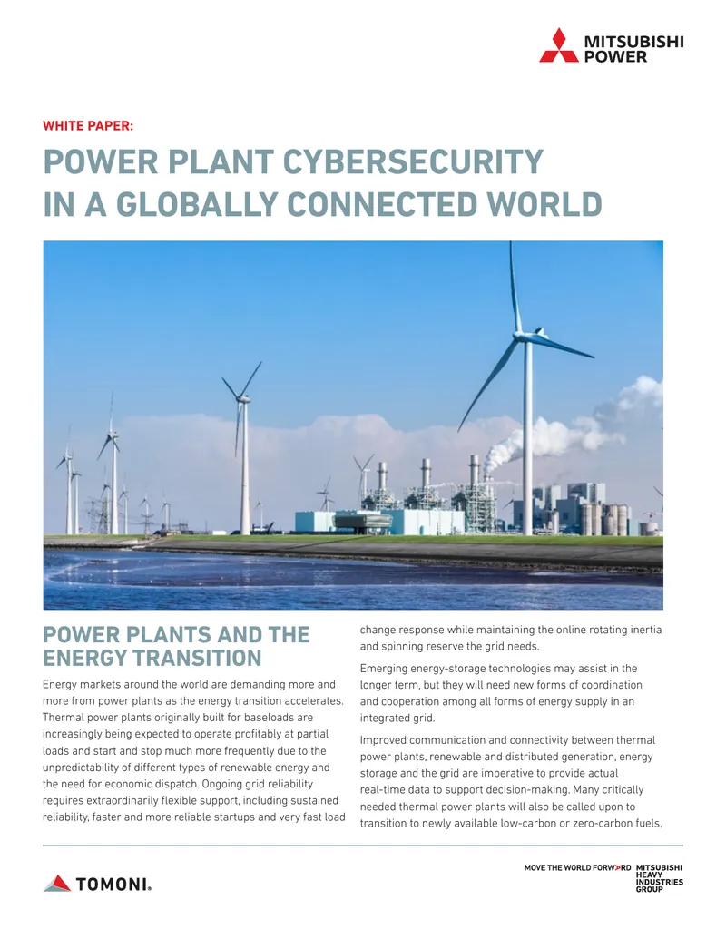 Cybersecurity in Power Plants for Energy Transition