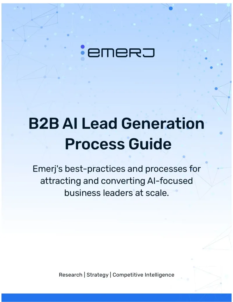 B2B Lead Generation Blueprint for AI Products and Services
