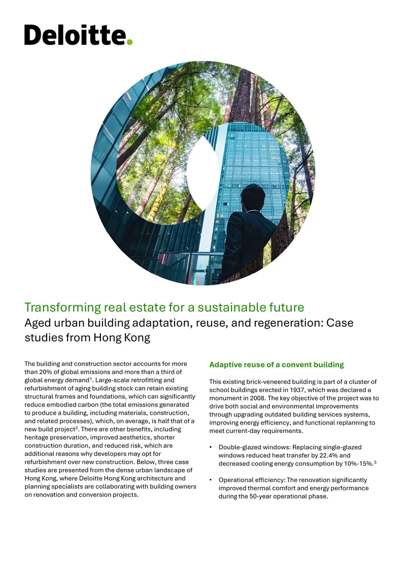Aged Urban Building Adaptation and Regeneration Case Studies