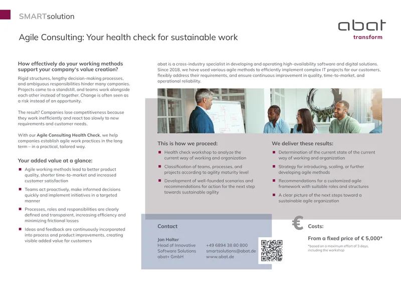 Agile Consulting Health Check for Organizations