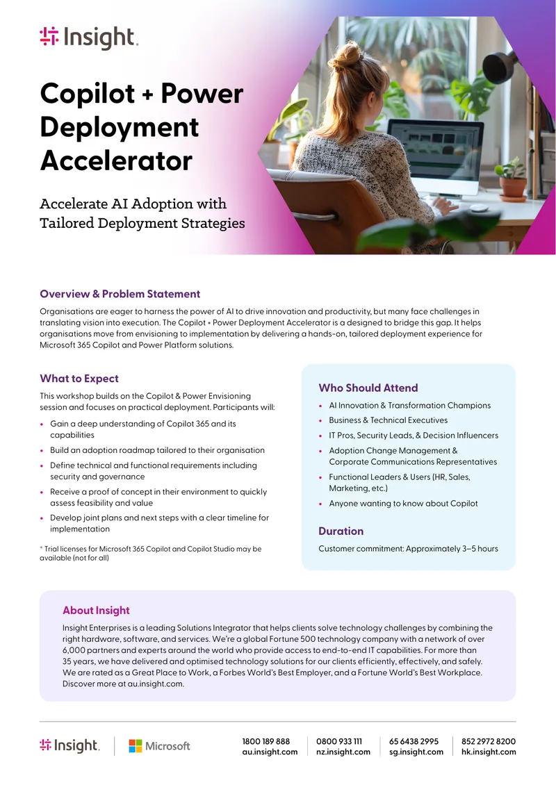 Copilot and Power Deployment Accelerator Workshop