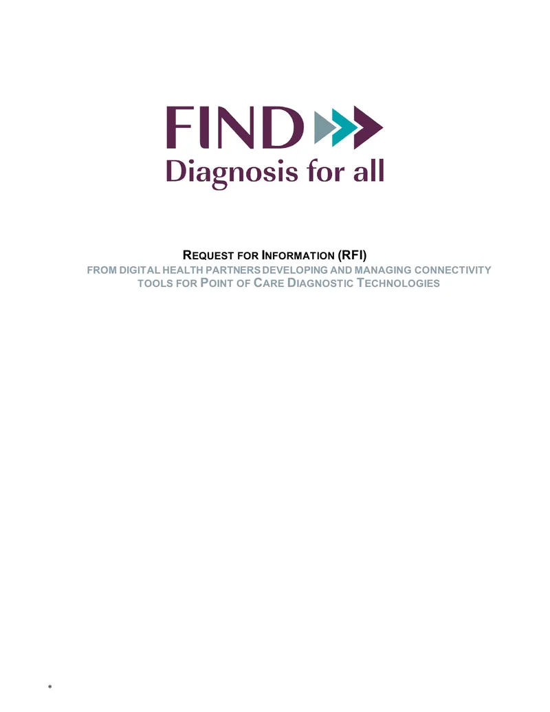 Request for Information on Digital Health Middleware Solutions
