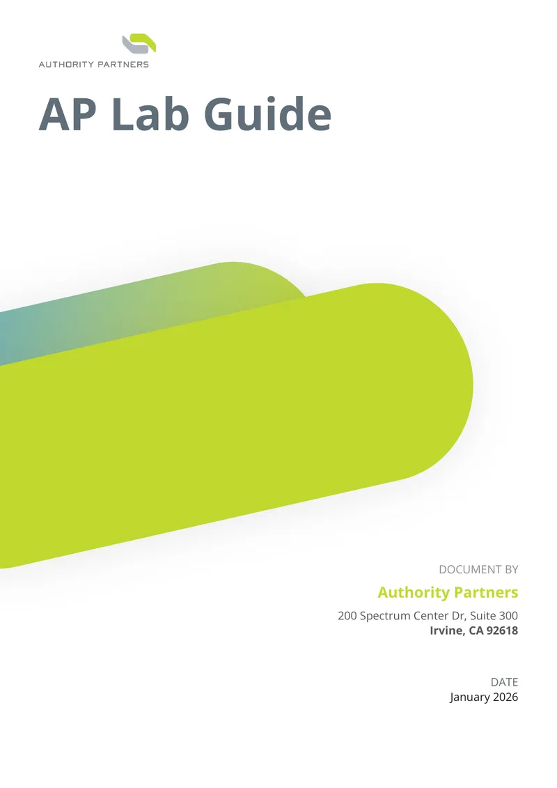 AP Lab Training Program Application Guide