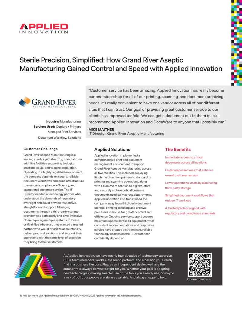 Document Management Solutions for Aseptic Manufacturing