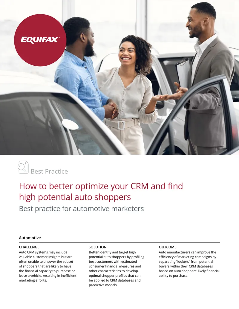 Optimizing CRM for High Potential Auto Shoppers