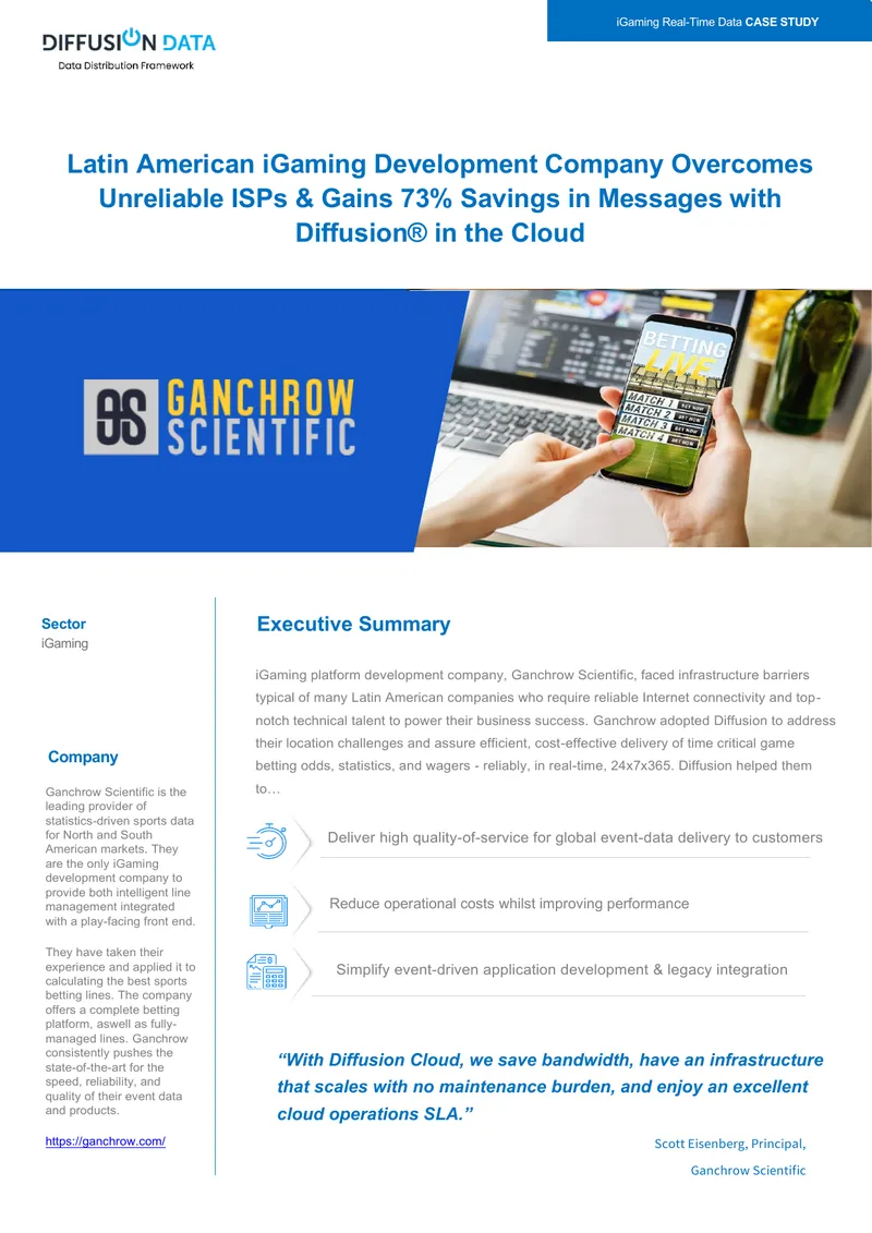 iGaming Development Company Case Study on Diffusion Cloud