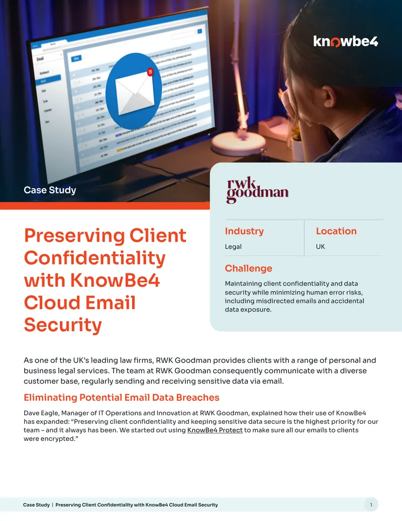 Preserving Client Confidentiality with KnowBe4 Cloud Email Security